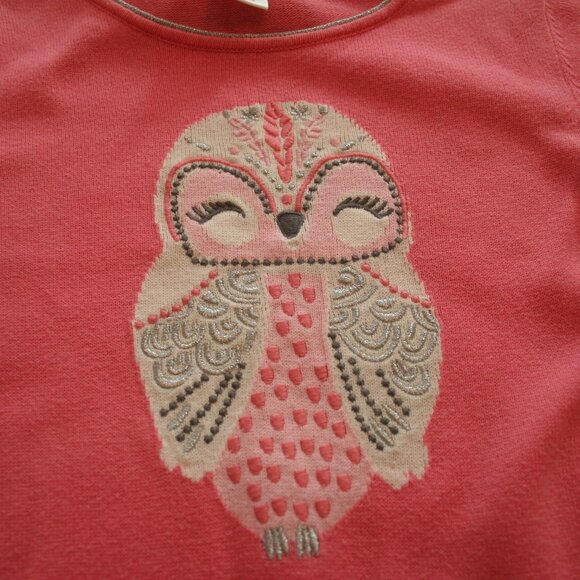 🦉 Gymboree Girls Owl Sweater Dress & Leggings – Size 7 – Sparkle Detail 🦉 - Picture 2 of 11